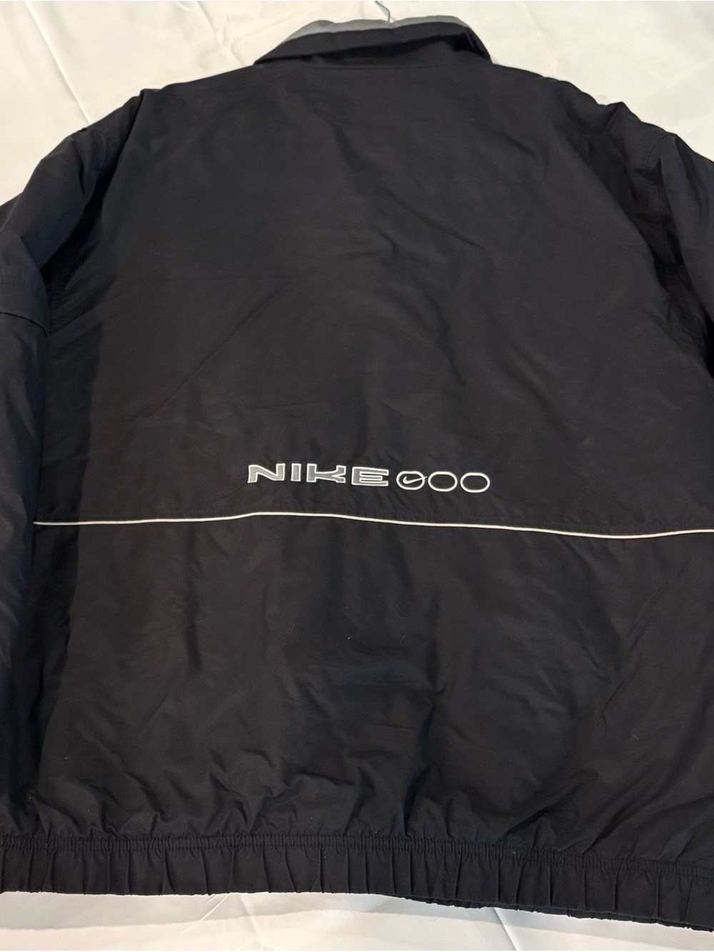 Nike Men’s Large Y2K Black Puffer Jacket NIKE 00 Embroidered Spellout
